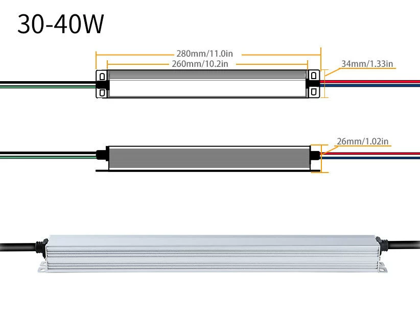 30-100W可控硅调光电源0-10V 12V/24/36V/48V